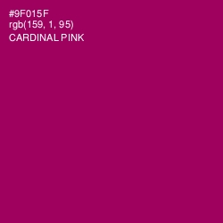 #9F015F - Cardinal Pink Color Image